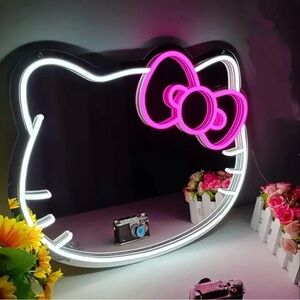 Neon Hello Kitty Mirror